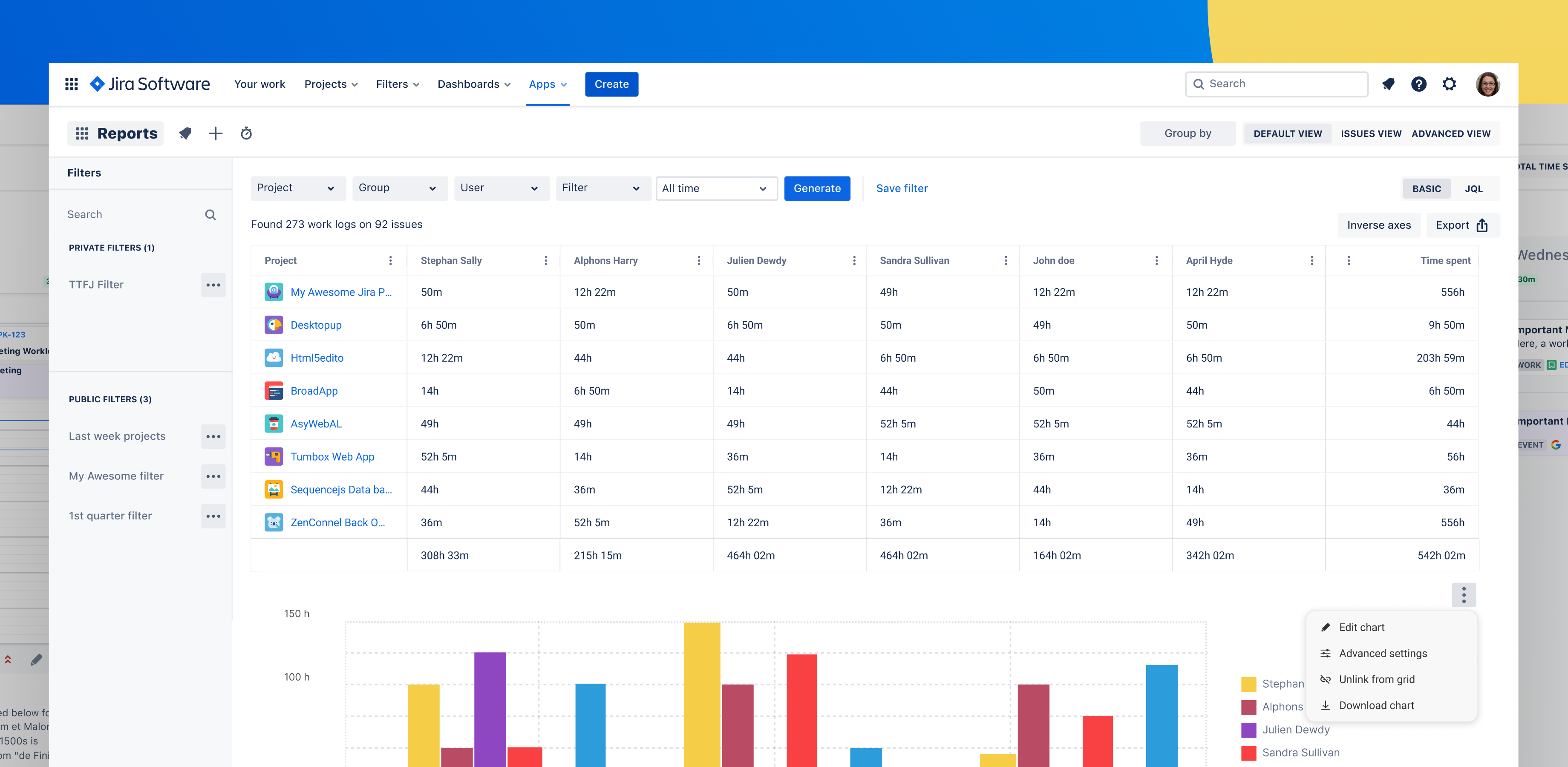 Timesheet Tracking report in Jira Timesheet Tracking report in Jira